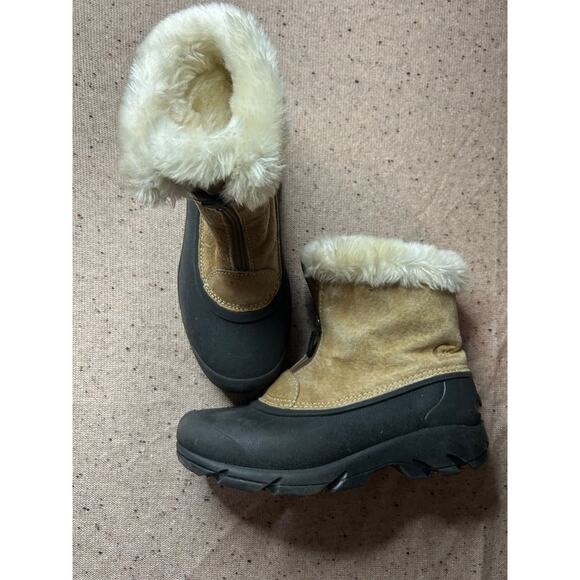 Sorel Women’s 6 Faux Fur Lined Rubber Bottom Zip Front Winter Booties - Picture 2 of 7